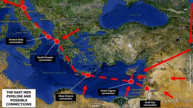 Ισραήλ:Πράσινο φως για τον αγωγό East Med μέσα στο 2019!